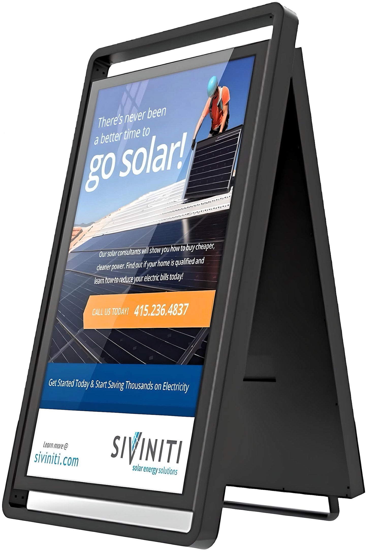 SOLAR OUTDOOR DIGITAL POSTER